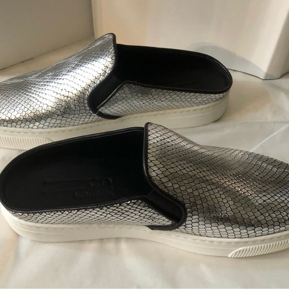 ZCD Montreal Nico Slide Sneaker in Argento SZ 40/9.5 NIB - Picture 2 of 6